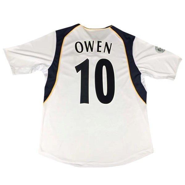 European Super Cup Camiseta Liverpool Owen Replica Primera Ropa NO.10 Retro 2005 Blanco